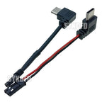 Motorcycle Interface USB-Micro Type C 90 Degree Male+JST Plug USB To JST/SYP Terminal Interface Cable Connector