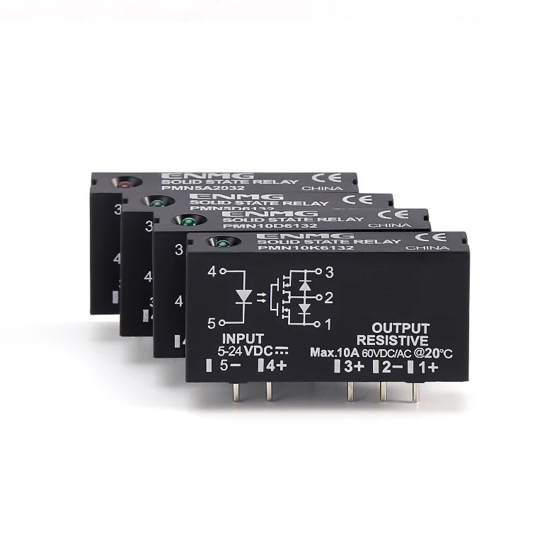 ENMG PMN5D6132 DC Solid State Relay SSR 5A 60V PCB Mount Relay 3-32V Input 5-60V Output Optical Isolation MOSFET Relay