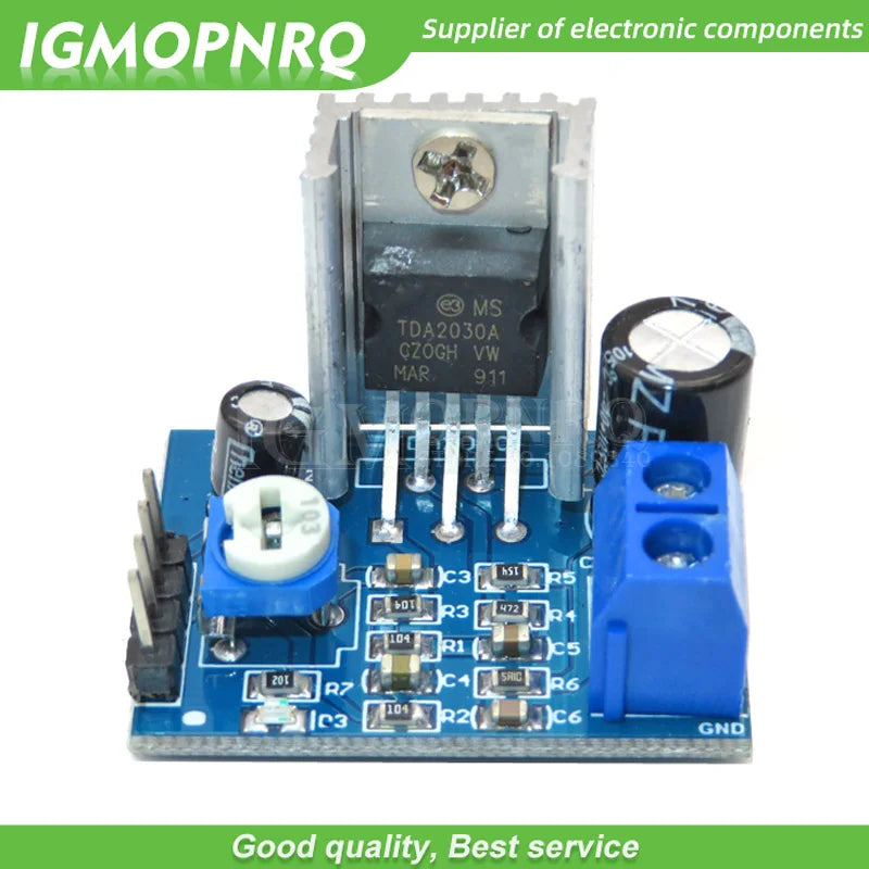 5pcs 6-12V Single  Supply TDA2030A TDA2003 Audio Amplifier Board Module TDA-2003