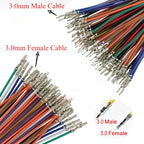 10/50PCS Micro-fit 3.0mm Wire Connector Mini 5557/5559 1007-20AWG Terminal Crimp One End Male Female Electronic Connector Cable
