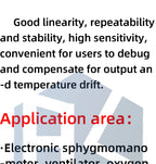 XGZP040 Air Pressure Sensor Module: 0-40KPA (Air/Water Pressure, Level & Depth) – Compatible for Arduino