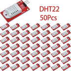 2/10/30/50Pcs AM2302 DHT22 Temperature And Humidity Sensor Module Red Circuit Board For Microcontroller Development