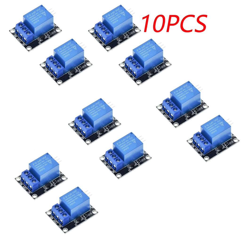 1/2/5/10 PCS 5V 1 Channel Relay Module With Optocoupler KY-019 SRD-05VDC-SL-C with NO/NC Contact For Ardu+ino Appliance Control