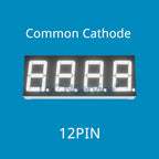 LoCNService 30PCS 0.56Inch Digital Tube LED Display 4 Bit Red Yellow Green Blue White Common Anode / Cathode 7 Segment 0.56 inch