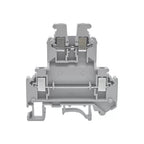 5Pcs UKK5 Electrical Wiring Terminals for DIN Rail - Double Level Screw Connectors, Compatible with 0.2-4mm² Cables
