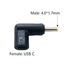 USB C PD to DC Power Connector Universal 12V 15V 19.5V Type C to DC Jack Plug Charging Adapter Converter for Tablet Router