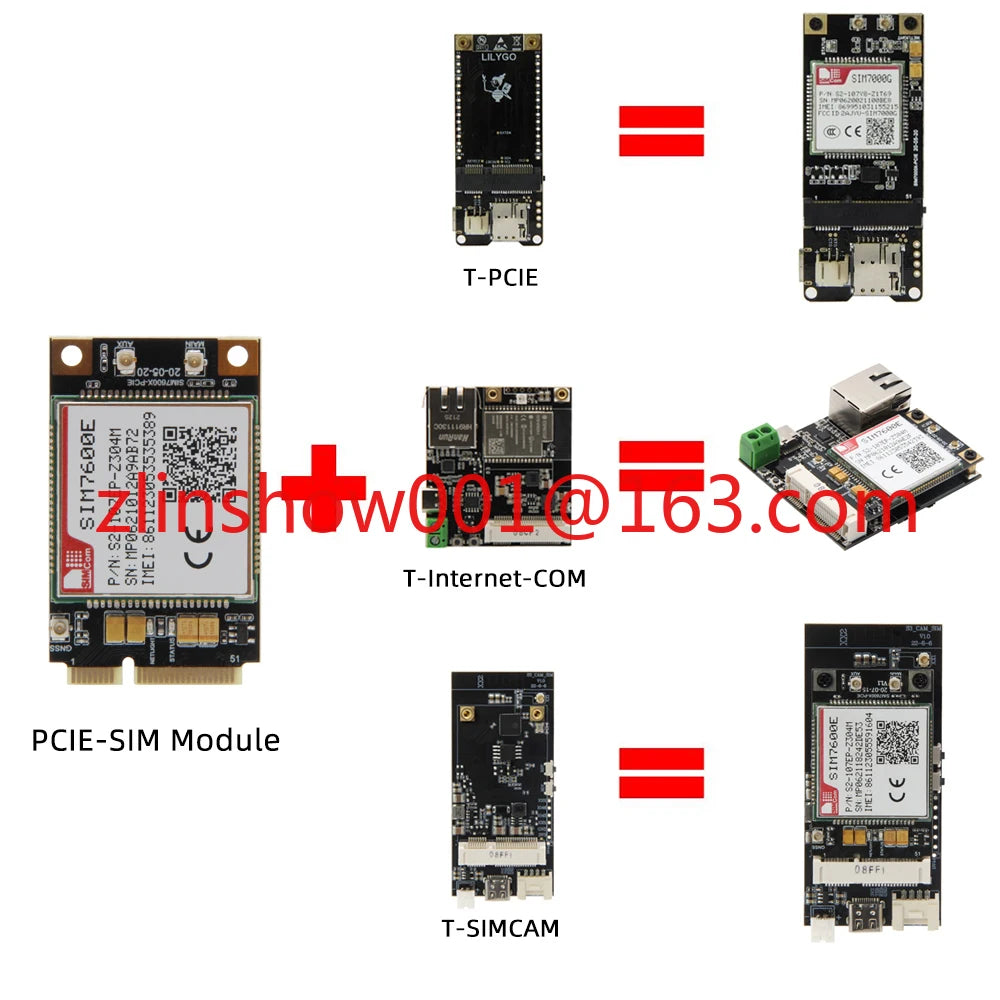 TTGO T-PCIE Development Board SIM7000 2G NB-IOT ESP32 WIFI Bluetooth 4G Wireless Module for 4G Applications SIM7000G