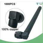 Eoth Wholesale Pure Copper 2.4GHz Antenna WIFI 3dBi SMA Male 2.4 GHz Antenna Wi-Fi Antenne Black for Wireless Wi-Fi Router
