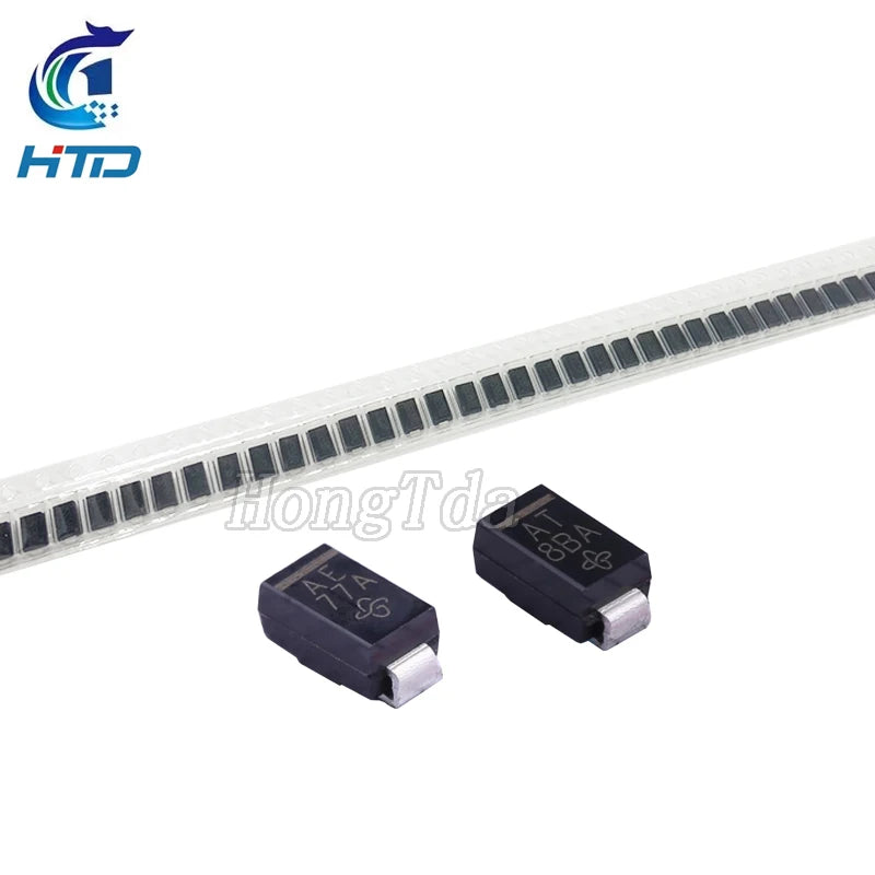100PCS SMD TVS DIODE SMAJ12A SMAJ13A SMAJ14A SMAJ15A SMA16A SMAJ17A SMAJ18A SMAJ20A SMAJ22A SMAJ24A 400W SMA(DO-214AC) NEW