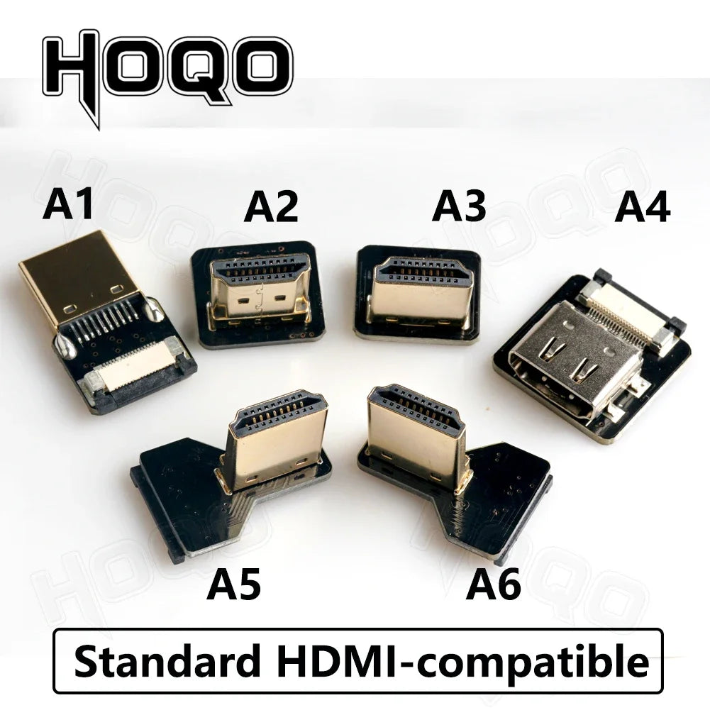 Ribbon FPV HDMI-Compatible Connector Flexible Flat Cable for Raspberry Pi 4 Micro HD/Mini HD to HD Female 20pin FFC