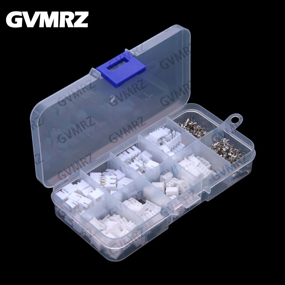250PCS 2P 3P 4P XH 2.54mm pitch terminal kit housing pin header JST connector XH2.54