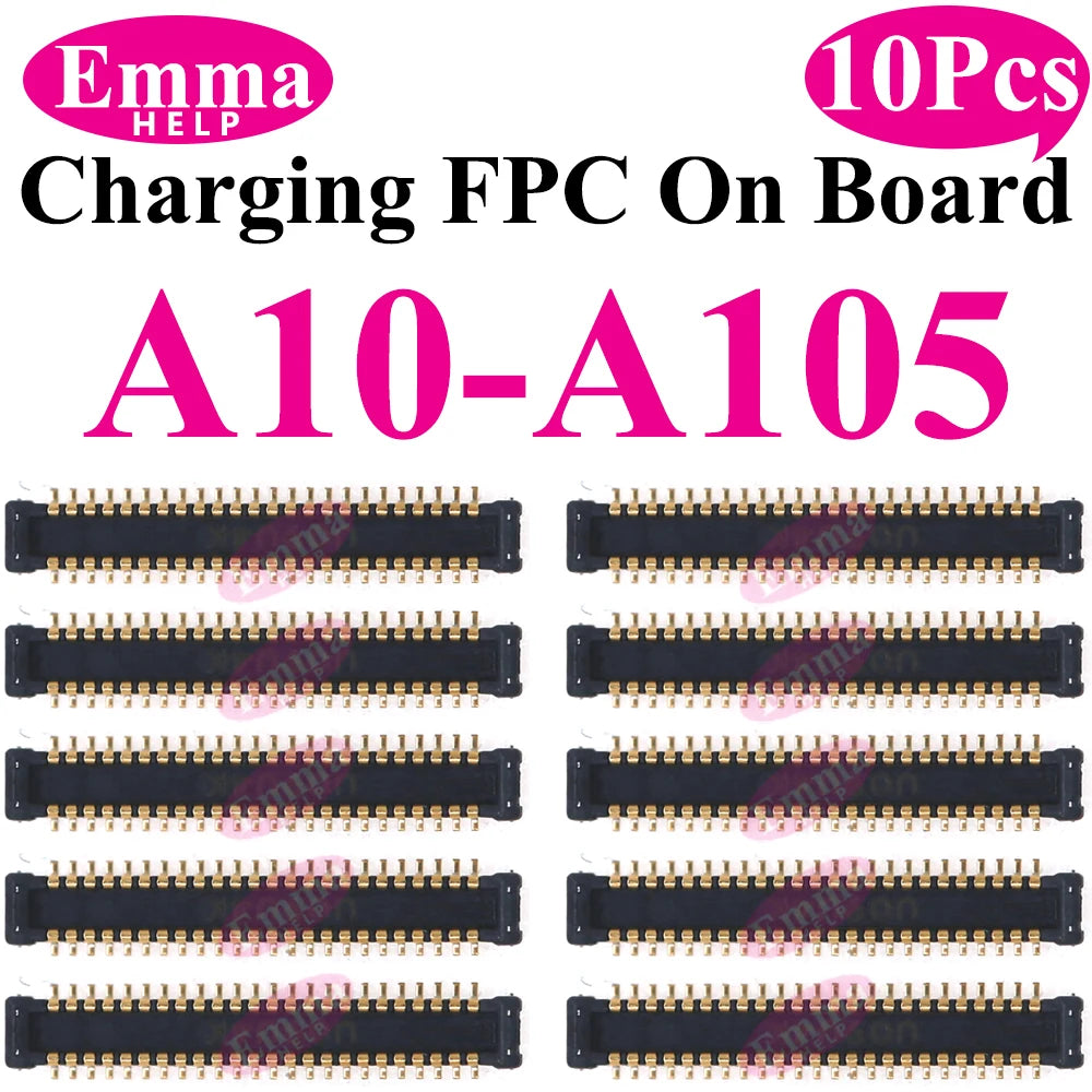 10pcs USB Charger Charging Port On Board FPC Connector For Samsung A10 A20s A50s A30s 40 A70 A10s M12 M14 M15 M16 Plug 78 Pin