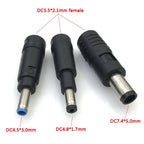 1PC 5.5 x 2.1 mm female to 4.5 x 3.0 mm male DC Power Connector Adapter Converter 5.5*2.1 to 4.8*1.7 mm 7.4*5.0mm For HP Laptop