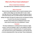 iCloud-locked logic board 16/16 Plus/16 Pro/16 Pro Max (for repair practice); supports full startup but cannot be used normally