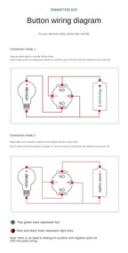 16/19/22mm 20A High Current Metal Push Button Switch IP67 Waterproof LED Light Momentary Latching Car Engine Power Switch Red