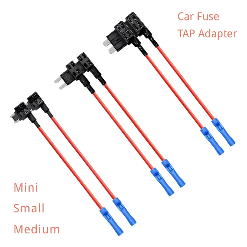 TAP Adapter Micro Standard ATM Blade Fuse MINI SMALL MEDIUM Size Car Fuse Holder Add-a-circuit