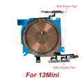 Wireless Charging Coil Sticker With Power Volume Flex Cable For iPhone 12 13 Mini 14 Pro Max Wireless Charger Panel Repair (1PC)