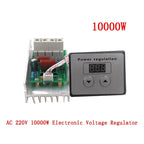 AC 220V 10000W 80A Digital Control SCR Electronic Voltage Regulator Speed Control Dimmer Thermostat + Digital Meters 10000 W