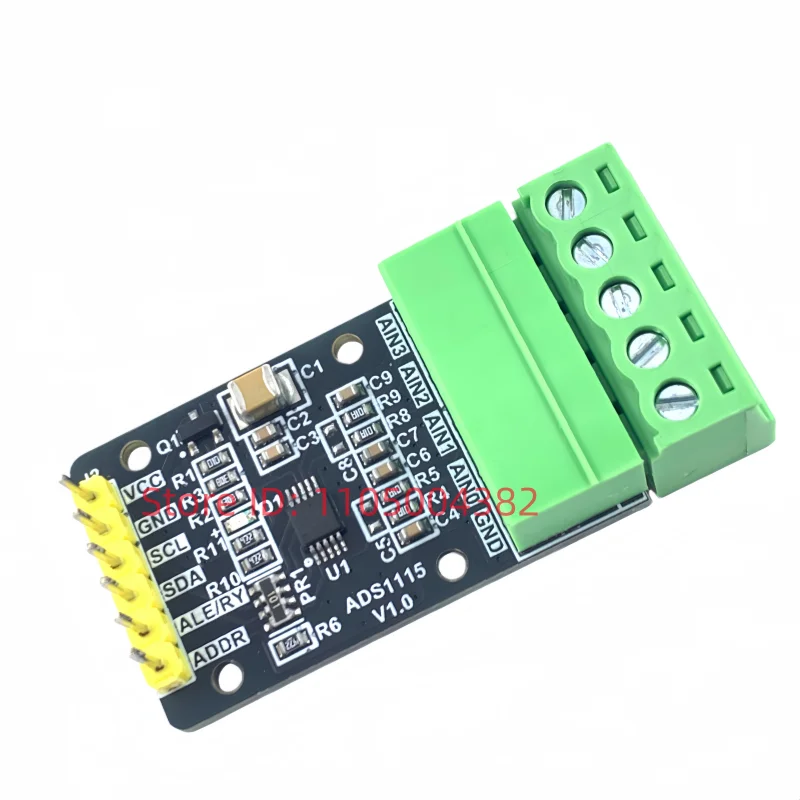 ADS1115 analog-to-digital converter - 4-channel high-precision 16-bit ADC data acquisition module - I2C communication