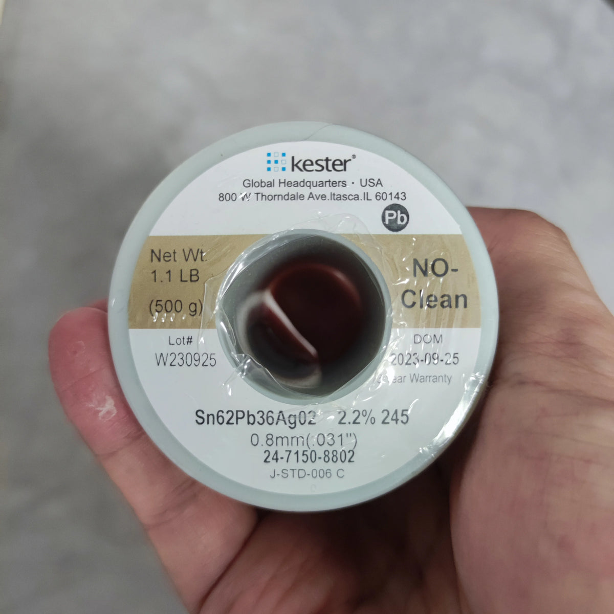 10 Meters Original imported Kester Sn62/PB36/AG2 0.8mm Low-Temperature Lead Containing Silver Solder Wire  Surpasses WBT