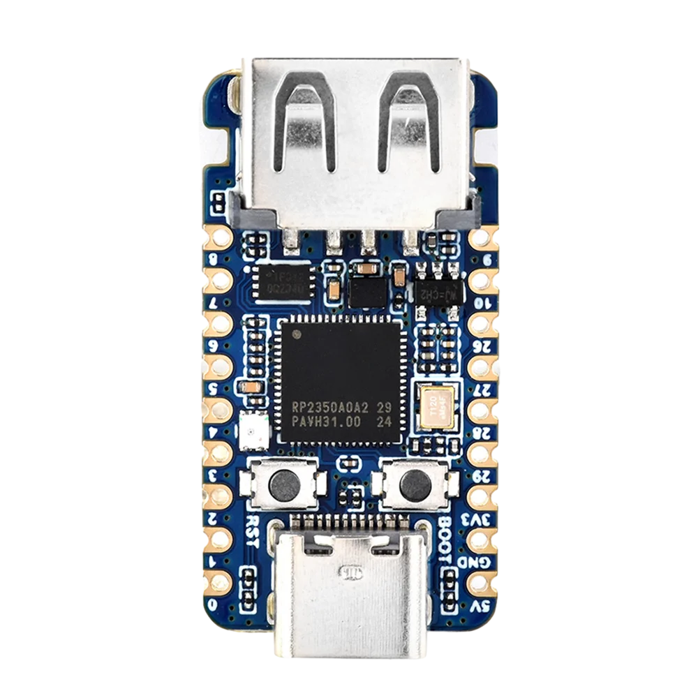 RP2350A Mini Development Board Dual Core Dual Architecture Microcontroller Type C USB 2.0 GPIO Pins Embedded Applications