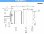 36-3626 Miniature DC Brushless Planetary Gear Motor 12v/24v High Torque Low Noise Built-in Hall Sensor