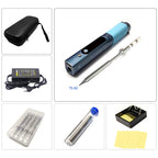 Pine64 Smart Mini Pinecil Soldering Iron With B2 BC2 KU C1 ILS I C4 D24 K Tips With DC power supply Storage Bag