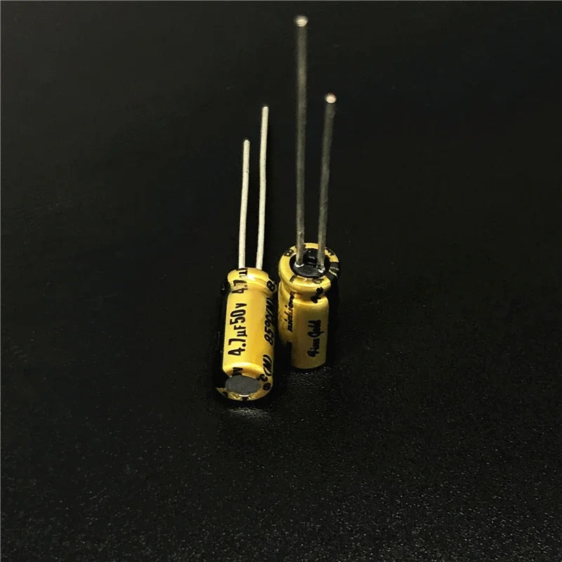 10Pcs/100Pcs 4.7uF 50V NICHICON FG(Fine Gold) 5x11mm 50V4.7uF Top Grade Audio Capacitor