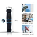 CAT6/CAT6A/CAT7 RJ45 Waterproof Connector RJ45 Ethernet/Network Connector, Straight-through Outdoor Broadband