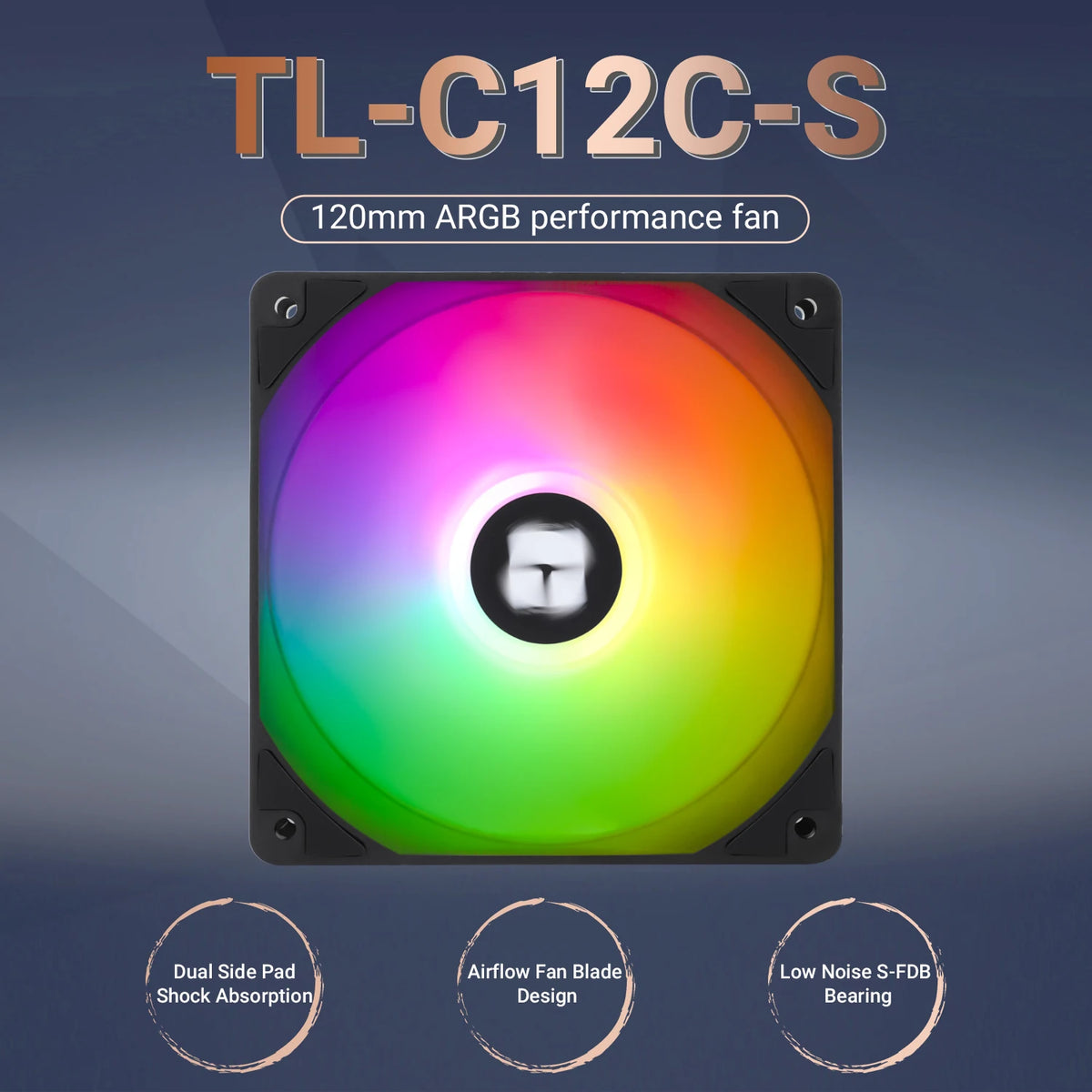Thermalright 120mm Case Fan TL-C12C EXTREM/C12CW-S/C12C-S/C12CW/C12C CPU Cooling Fan ARGB 120mm High Performance Fan