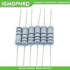 10pcs 5W Carbon Film resistor 5% 1R ~ 1M 2.2R 10R 22R 47R 51R 100R 150R 470R 1K 4.7K 10K 47K 1 2.2 10 22 47 51 100 150 470 Ohm