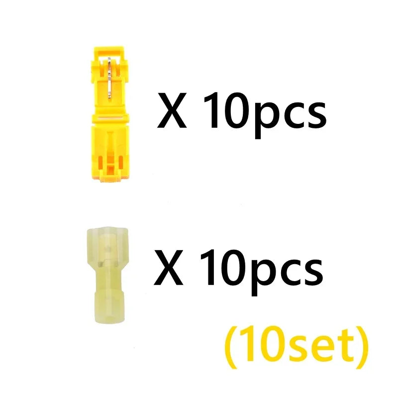 10sets/20sets Snap Splice Lock Wire Terminals Quick Electrical Cable Connectors Crimp electric motorcycles ham radio