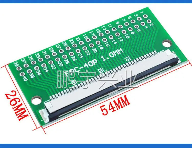 5pcs FPC 1.0MM Pitch Conversion Board DIY PCB Board 4P~30P 4 5 6 8 10 20 24 26 30 P Connector For Cable Transfer