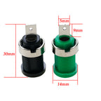 5 Piece 32A Insulation Safety 4mm Banana Plug Socket Jack Panel Mount Terminal Connector Multimeter Socket Banana Head Female