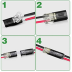 1/2/3 Way Quick-Connect Terminal Electrical Connector Strip Terminal Car Wire Cable Connection Sealed Dustproof Wire Auto Wiring