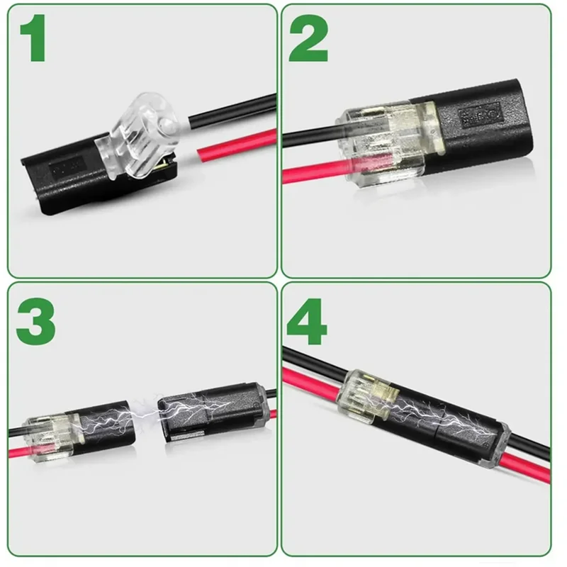 1/2/3 Way Quick-Connect Terminal Electrical Connector Strip Terminal Car Wire Cable Connection Sealed Dustproof Wire Auto Wiring