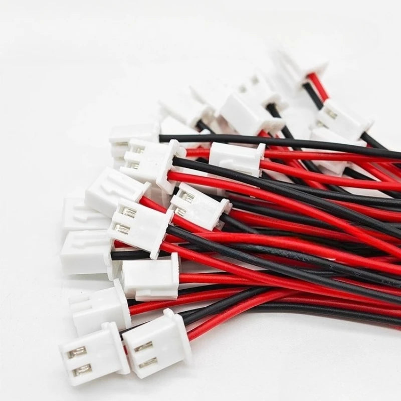 10/20/50/100PCS XH 2.54mm Pitch 10CM 2 Pin 26AWG Male Cable Connector Micro XH2.54 2P Plug Jack Socket Terminal Wire Cables