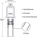 10/50/100PCS G4 12V 10W 20W LED Lamp Bulbs Eco Halogen Light Bulbs Capsule Inserted Beads Crystal Lamp Halogen Bulb Wholesale