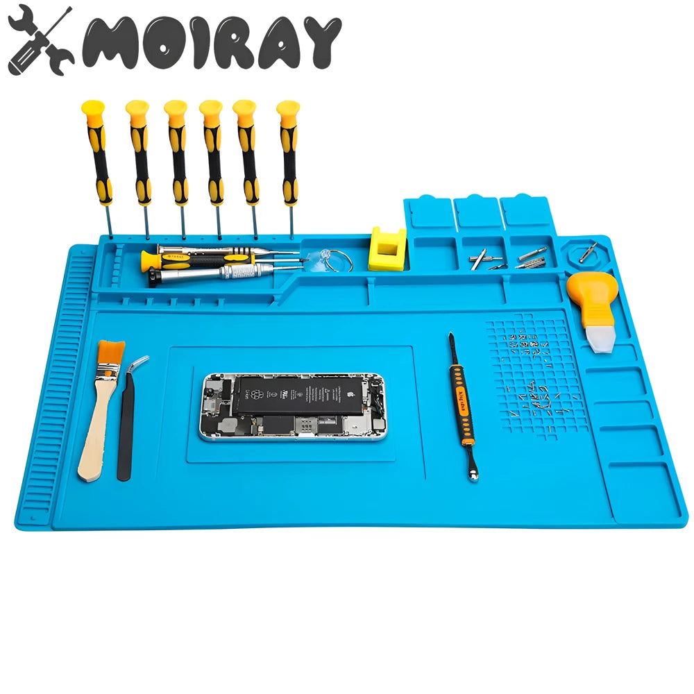 ESD Heat Insulation Soldering Mat Computer Phone Repair Tool Kit Working Silicone Repair Pad Heatresistant Maintenance Tool Kit