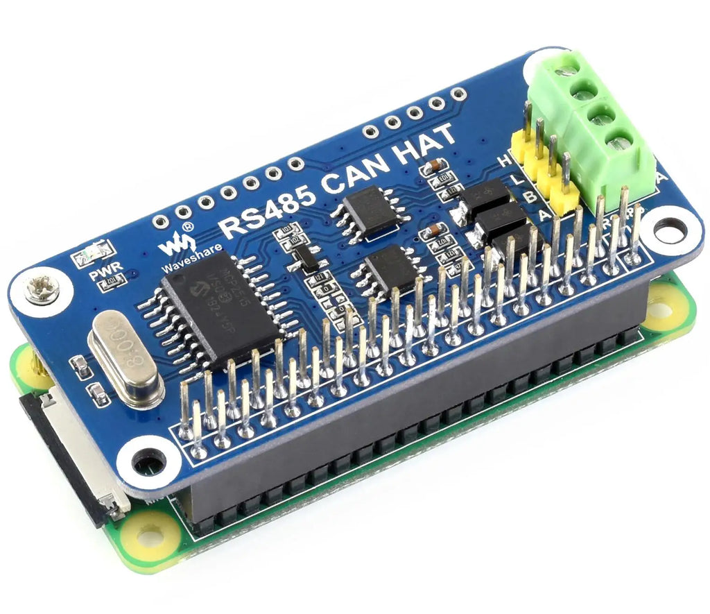Waveshare RS485 CAN HAT SN65HVD230 Transceiver Onboard TVS Expansion Board for Raspberry Pi