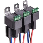  2 3 5 6PCS 12V 24V DC 4 5 Pin Car Automotive Fused Relay 30A Automobile Control Normally Open Relais Fuse with Backrest