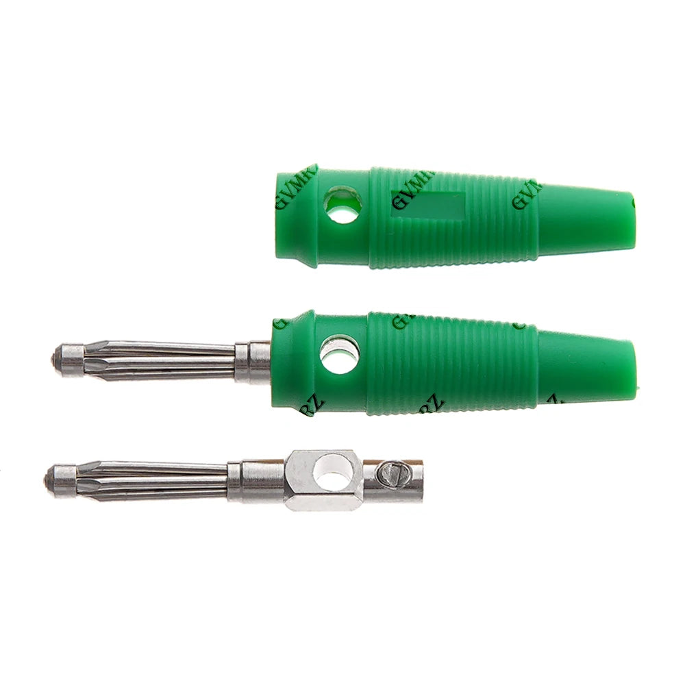5PCS 4mm 32A High Current Solderless Screw Side Stackable Banana Plug Connector 32A 4mm