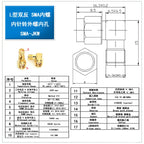 1-10Pcs Javino SMA to SMA male female RP SMA to SMA male RPSMA Connector RF adapter SMA-J adapter SMA-K