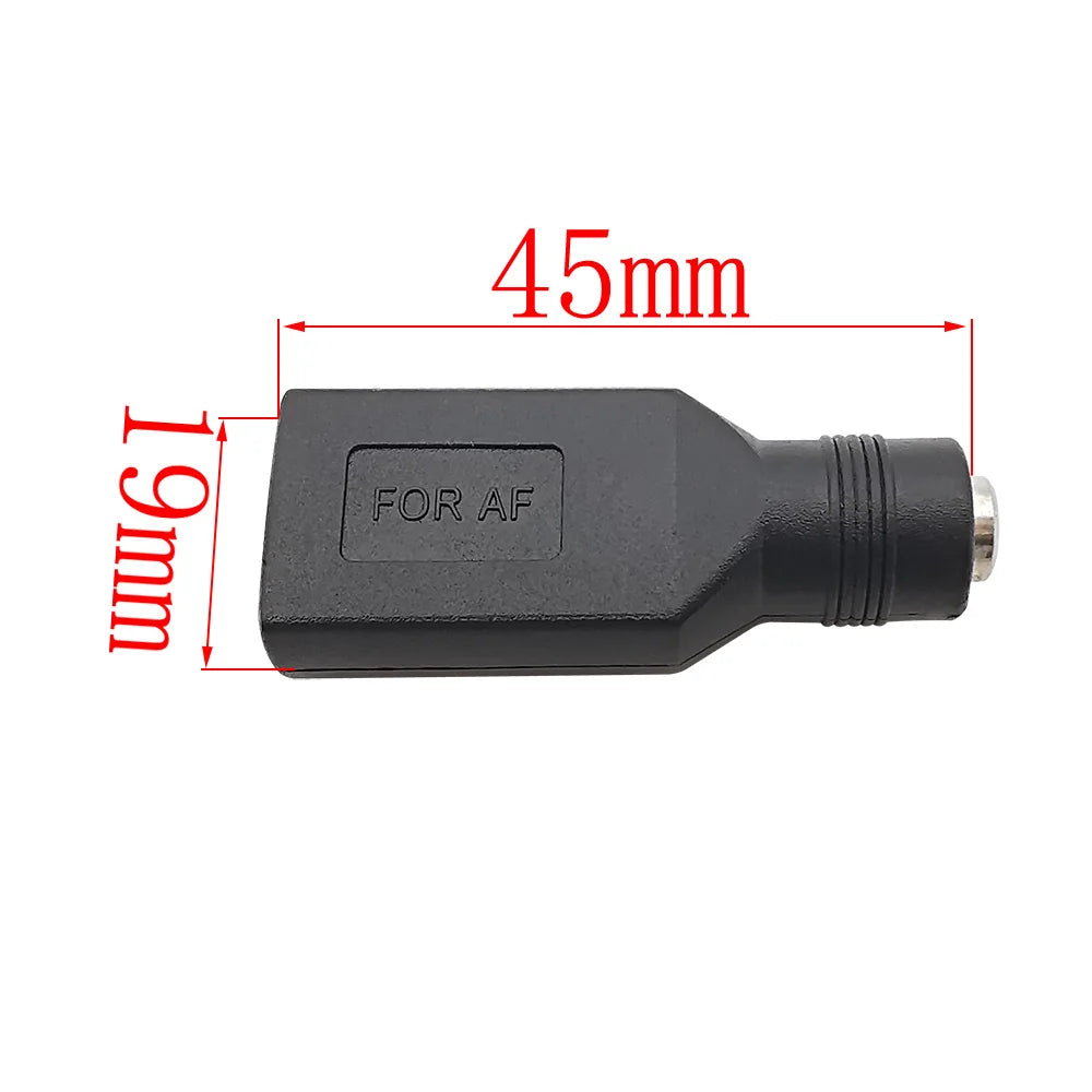 5/2/1Pcs 5V USB Female Jack to DC 5.5 x 2.1mm Female Socket DC Power Interface Conversion Charger Adapter Connector Accessories