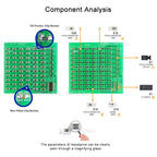 0805 SMD/SMT Components Soldering Practice Board Electronic Project Kits DIY Soldering Kit Skill Training Board Led Transistor