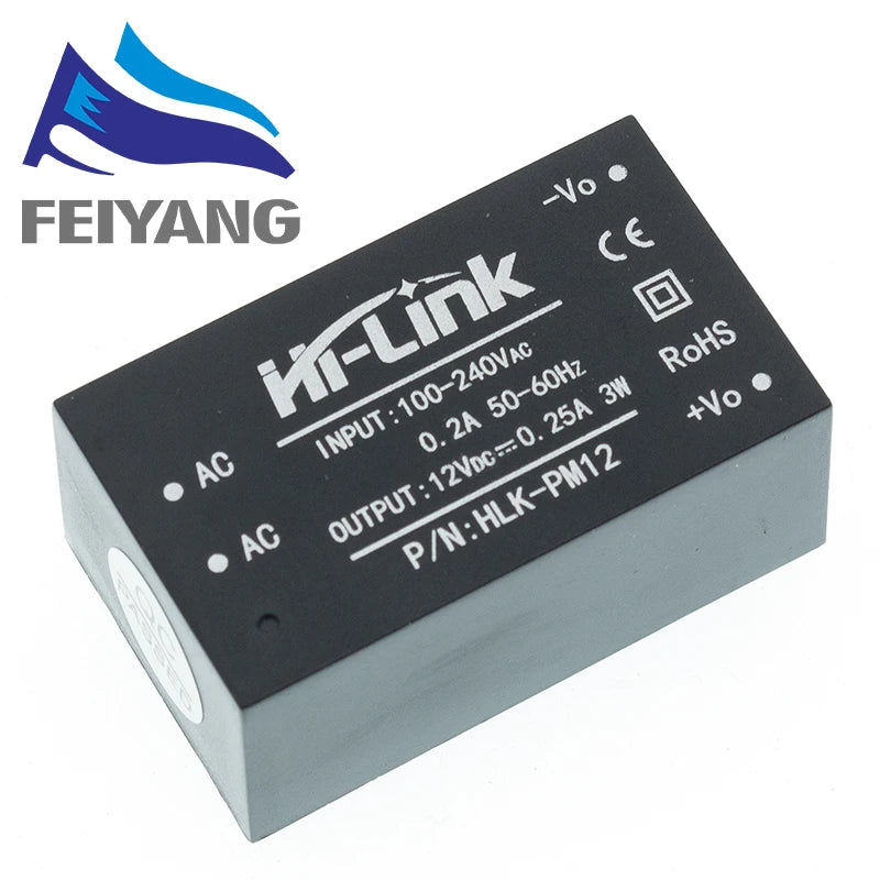 HLK-PM01 HLK-PM03 HLK-PM12 AC-DC 220V to 5V/3.3V/12V mini power supply module,intelligent household switch power supply module