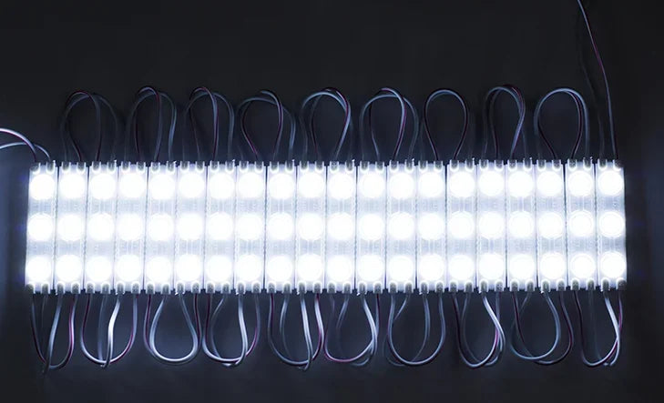 200pcs DC12V 2835 3LED Module Injection Outdoor Waterproof IP67 Strip Light for Shop Signboard Advertisement Sign Letter Decor