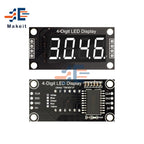 0.36 Inch 4 Bits 6-Digit LED Digital Display Tube Module 5V 7 Segments TM1637 0.36" Anode Tube Decimal Display Module FIve Color