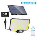 280/234/106 LED Solar Wall Lights Outdoor Motion Sensor Solar Flood Street Lamp with Adjustable Lighting Head For Street Gardens