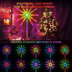 RGBIC Firework Strip Lights LED USB Powered Room Decor with Realistic Blooming Visuals BT APP Control Neon Strip USB 5V Changing Smart Lamp Sync Music Bedroom Decor Dream Light